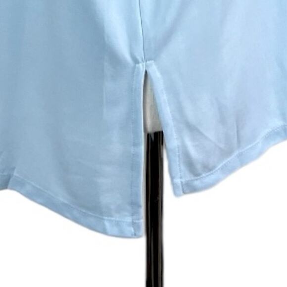 Stylus Women’s Top Pullover Crew Neck Rolled Sleeve Light Baby Blue Size Large - Picture 10 of 14